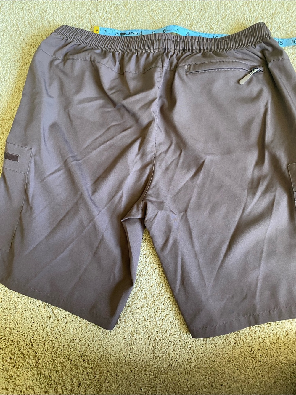 Women’s Casual Drawstring Cargo Shorts - lilac - Picture 7 of 11